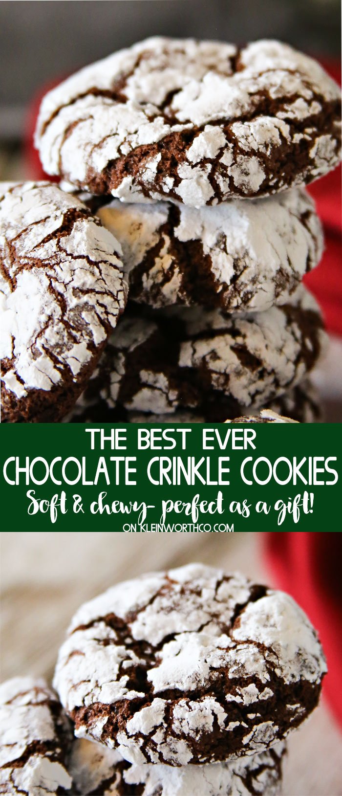 Easy Chocolate Crinkle Cookies recipe