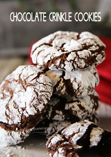 Easy Chocolate Crinkle Cookies