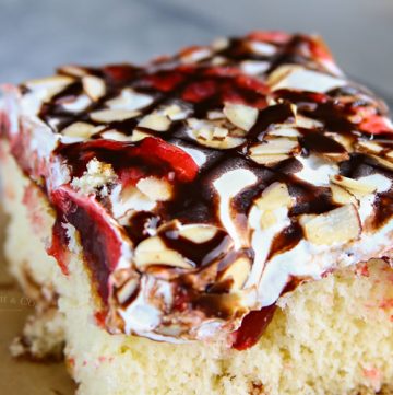 Raspberry Cream Poke Cake recipe