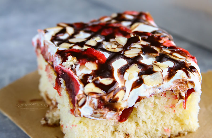 Raspberry Cream Poke Cake recipe