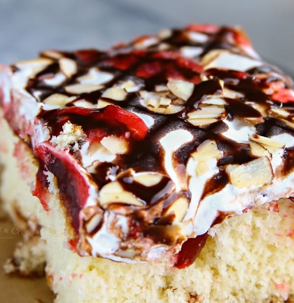 Raspberry Cream Poke Cake recipe