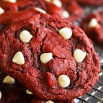 Red Velvet White Chocolate Chip Cookies recipe