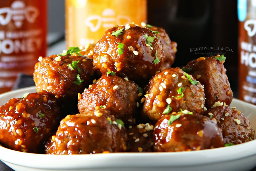 recipe for Slow Cooker Blueberry Honey Garlic Meatballs