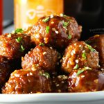 recipe for Slow Cooker Blueberry Honey Garlic Meatballs