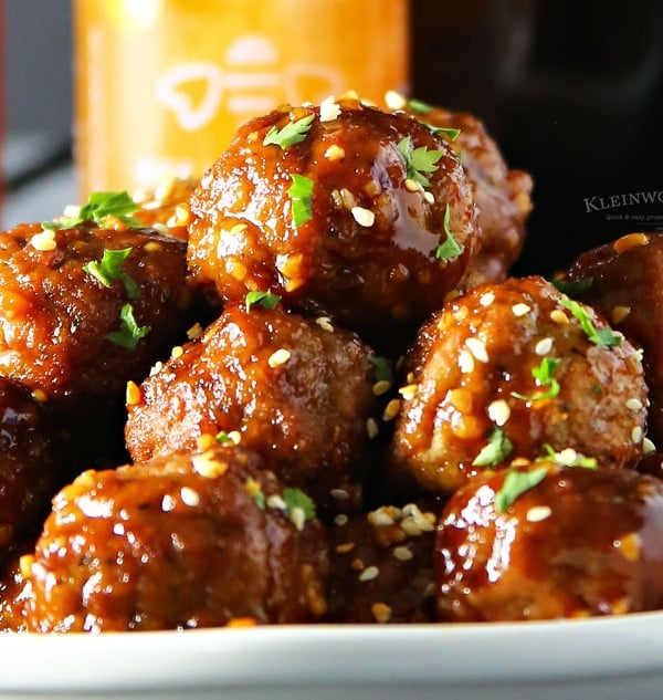 recipe for Slow Cooker Blueberry Honey Garlic Meatballs