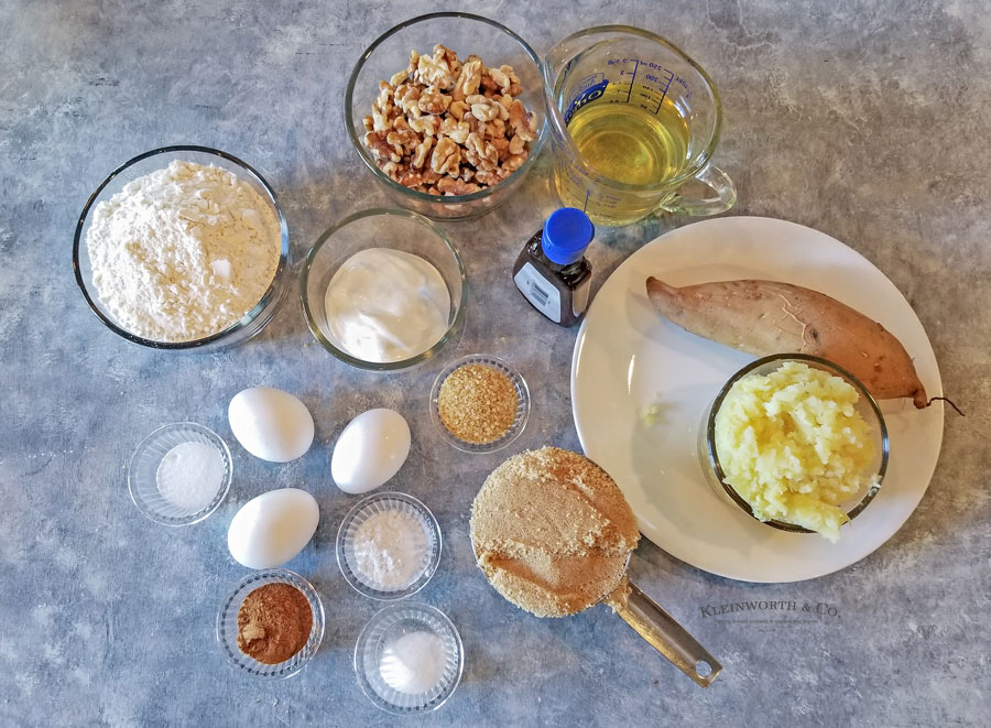 Sweet Potato Breakfast Muffins ingredients