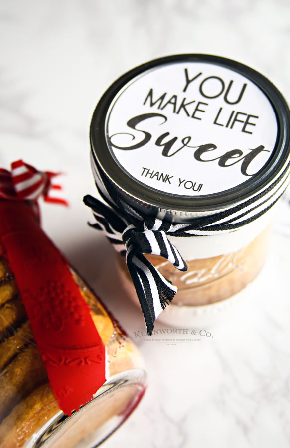 You Make Life Sweet - Free Printable Wide Mouth Jars