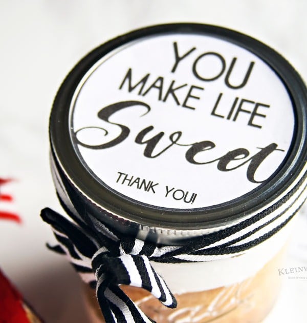 You Make Life Sweet - Free Printable Jar Label