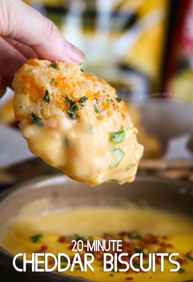 Cozy Soup & 20-Minute Cheddar Biscuits