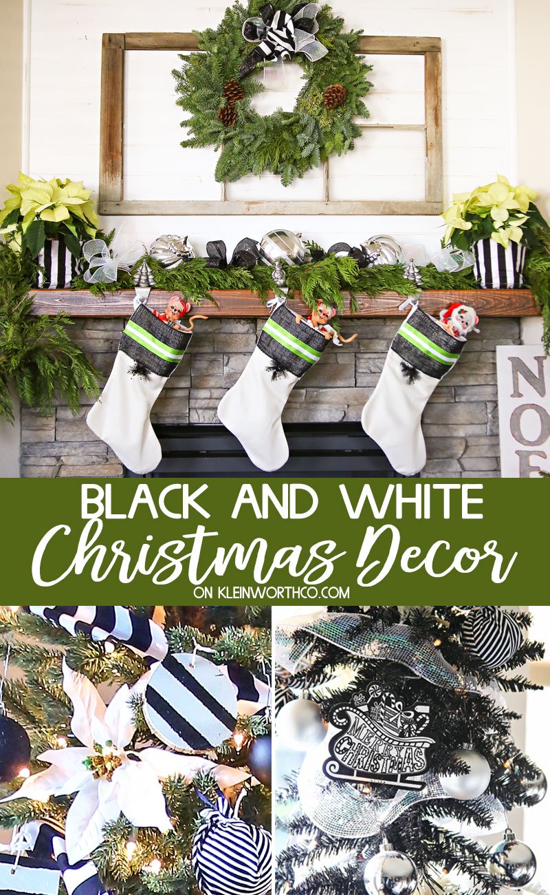 Black and White Christmas Decor