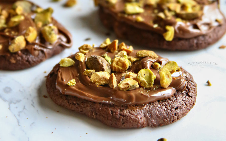 recipe chocolate nutella pistachio cookies