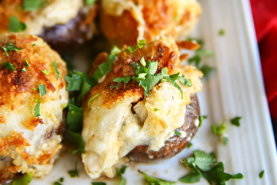 Garlic Parmesan Clam Stuffed Mushrooms-image