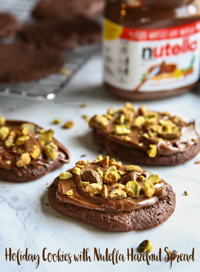 holiday cookies with Nutella hazelnut spread
