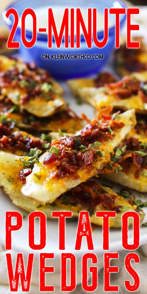 20 Minute Potato Skins - Wedges