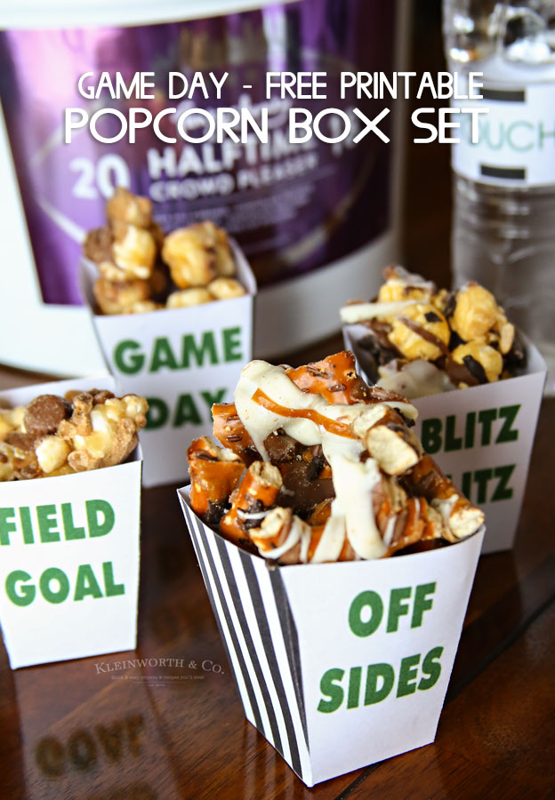 Game Day Popcorn Box Set