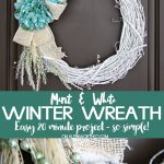 Mint & White Winter Wreath