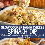 Slow Cooker Ham & Cheese Spinach Dip