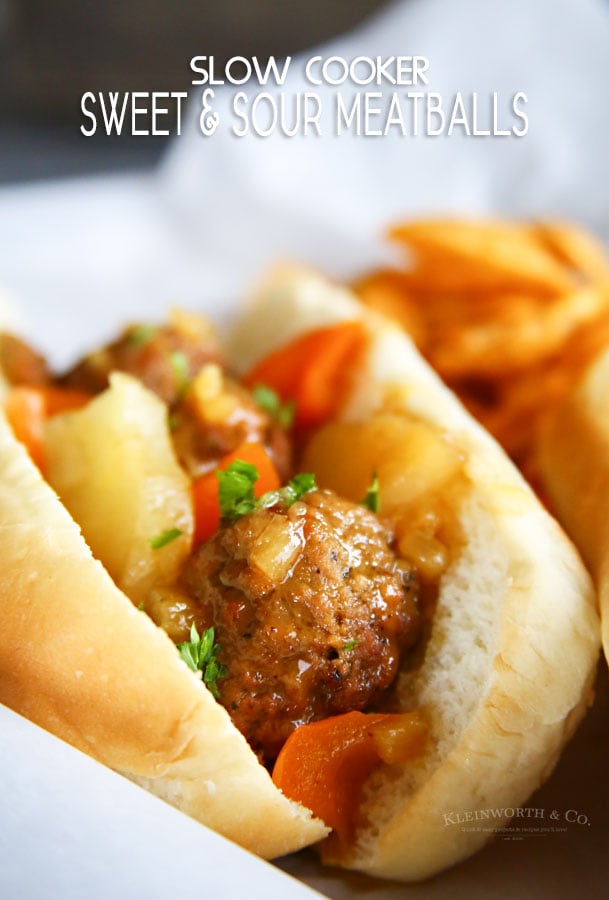 Slow Cooker Sweet and Sour Meatballs