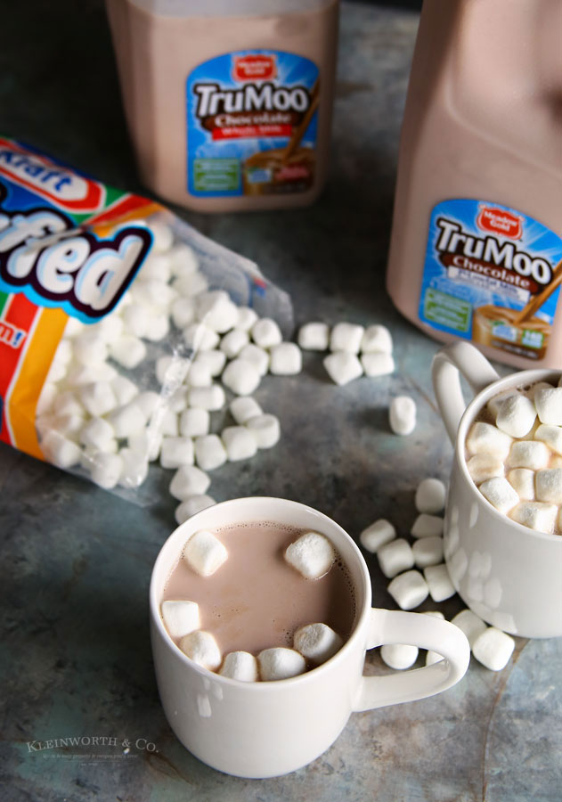 TruMoo hot chocolate with Jet Puffed Marshmallows