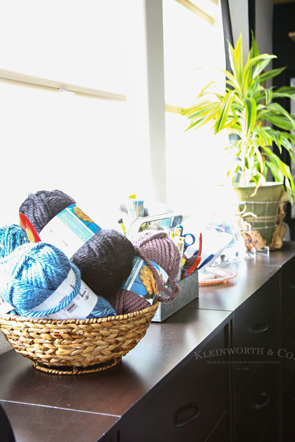 Craft Room & Office Ideas- yarn storage