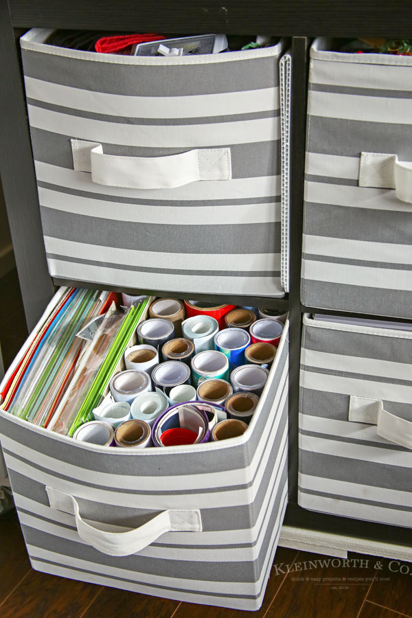 Craft Room & Office Ideas- vinyl storage