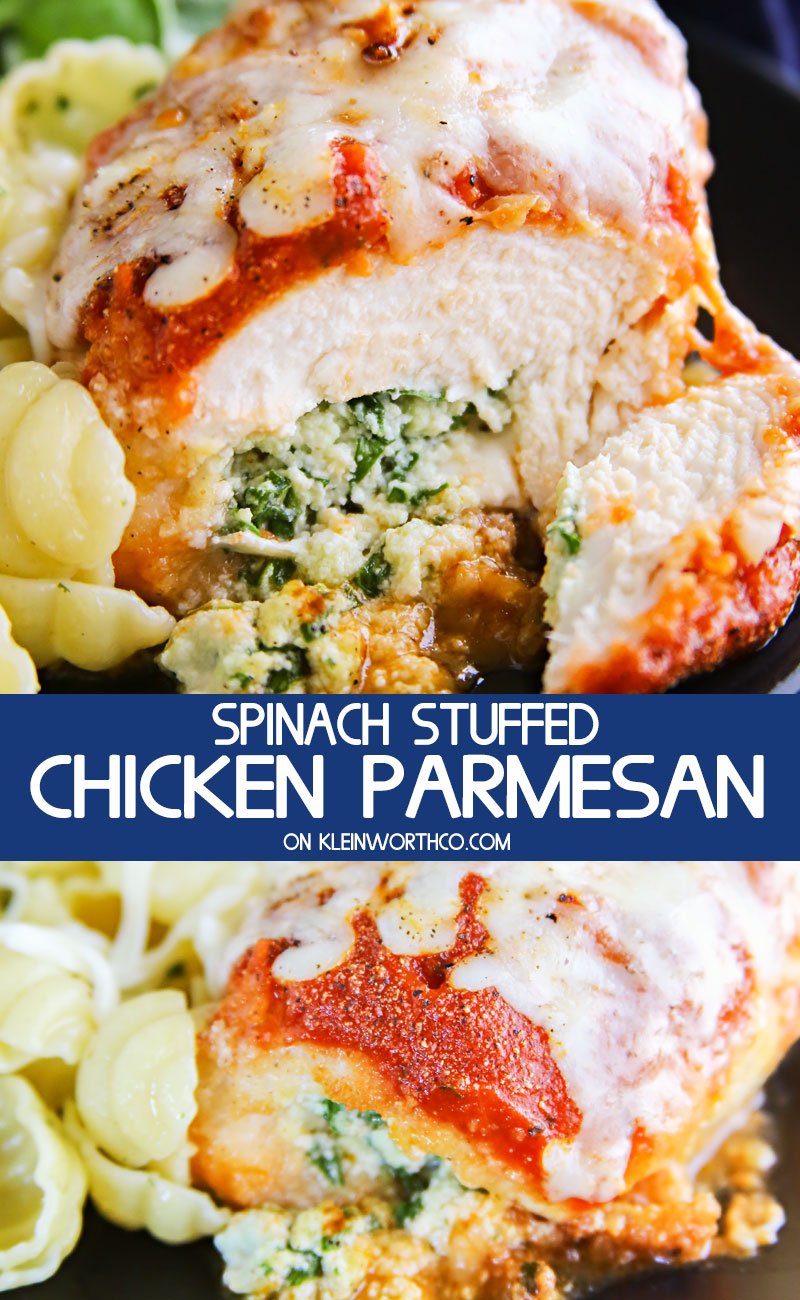 Spinach Stuffed Chicken Parmesan