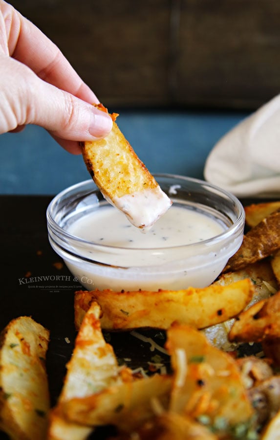 Garlic Parmesan Steak Fries