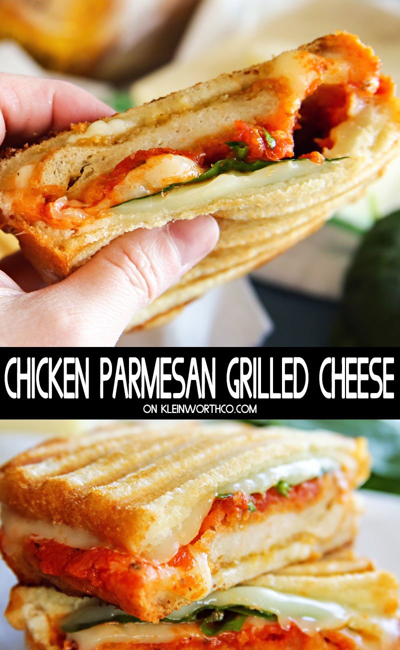 Chicken Parmesan Grilled Cheese Sandwich