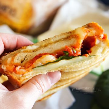 Chicken Parmesan Grilled Cheese Sandwich