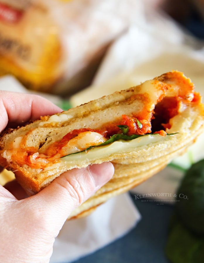 Chicken Parmesan Grilled Cheese Sandwich