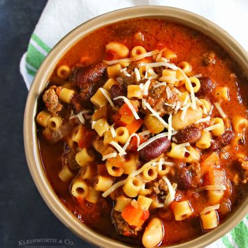 recipe for Slow Cooker Pasta e Fagioli Soup