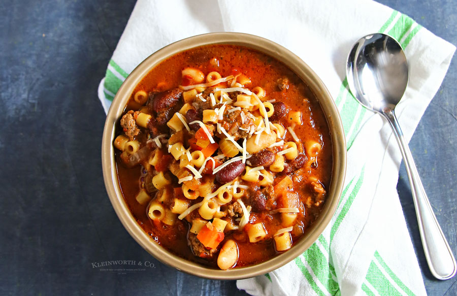 how to make Slow Cooker Pasta e Fagioli Soup