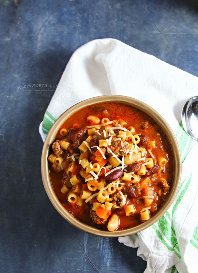 recipe Pasta e Fagioli Soup