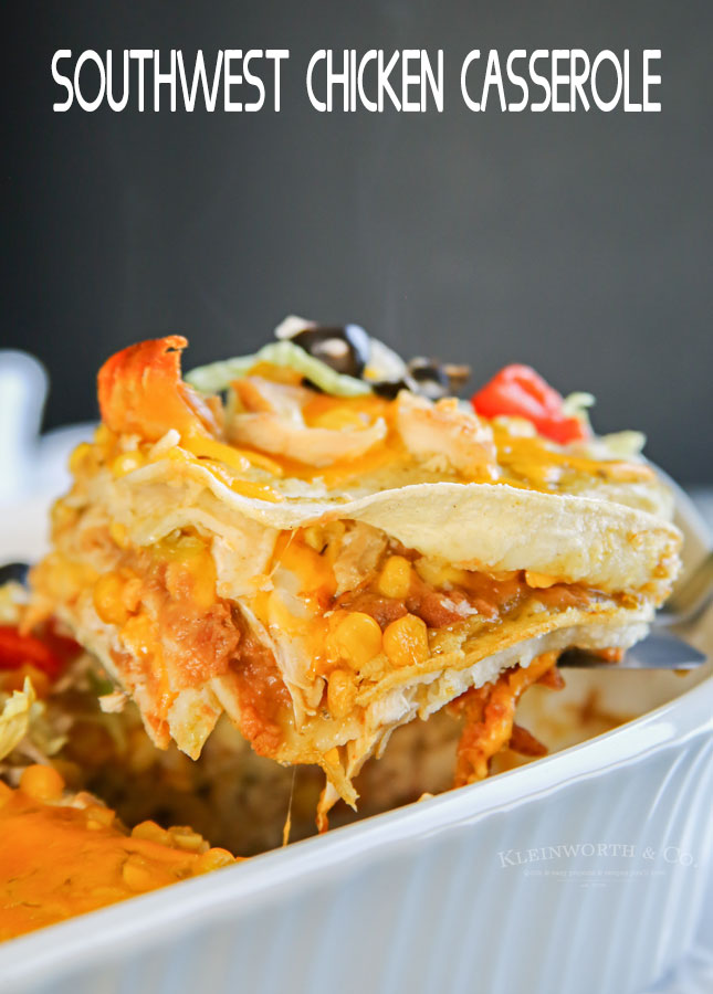 Crockpot Chicken Enchilada Casserole - Taste of the Frontier