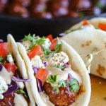 BBQ Meatball Street Tacos recipe