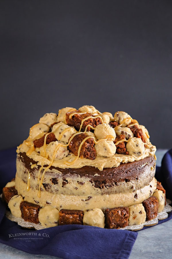 Cookie Dough Frosting - Brownie Cookie Dough Freak Cake