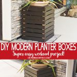 DIY Modern Planter Boxes