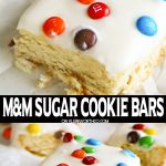 M&M Sugar Cookie Bars