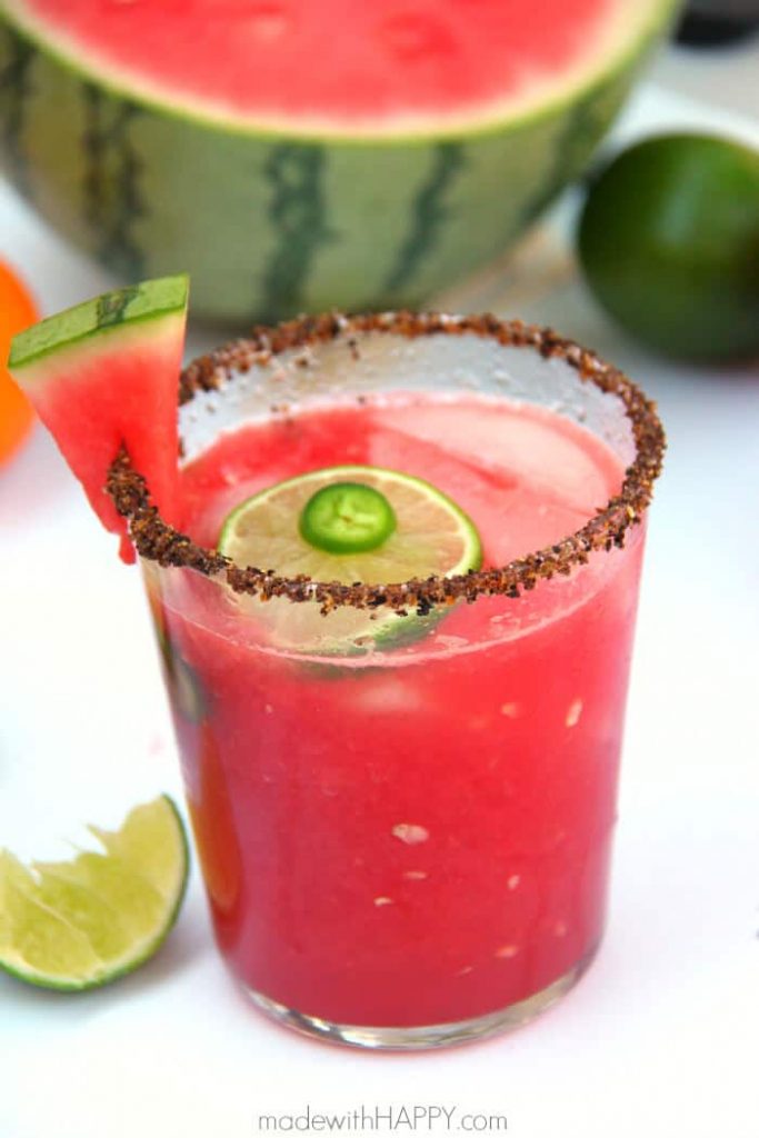 Spicy Watermelon Margaritas