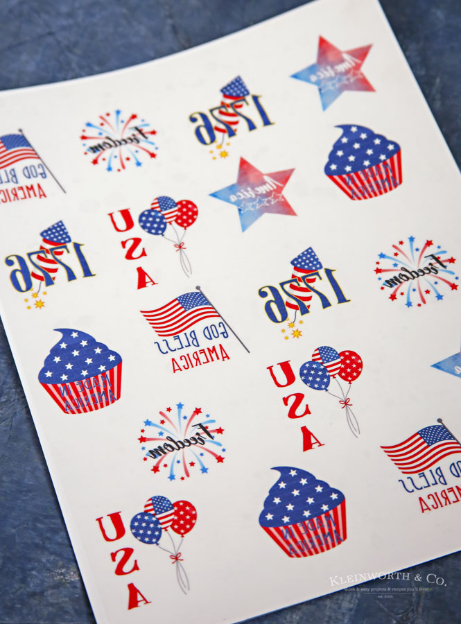 4th of July temporary tattoos