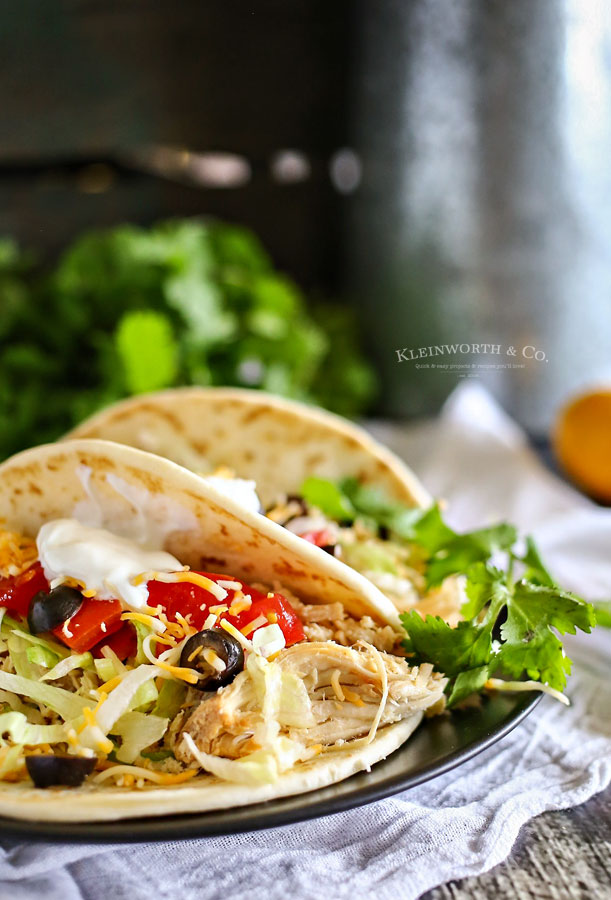 fiesta chicken tacos