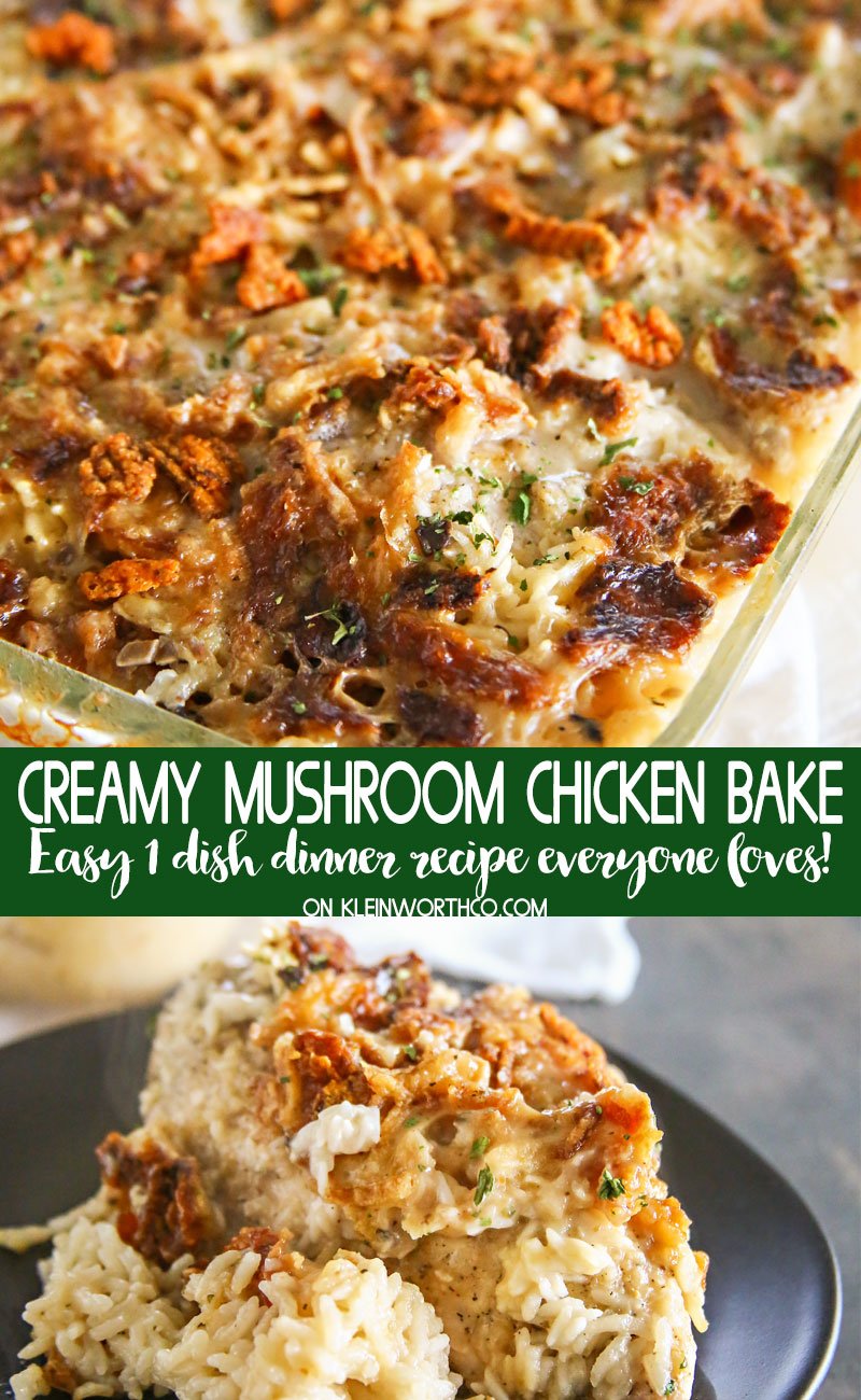 Creamy Mushroom Chicken Bake