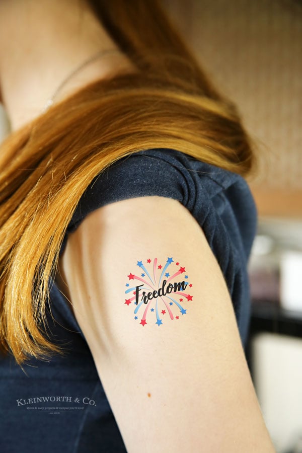 Memorial Day temporary tattoos