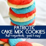 Patriotic Cake Mix Cookies