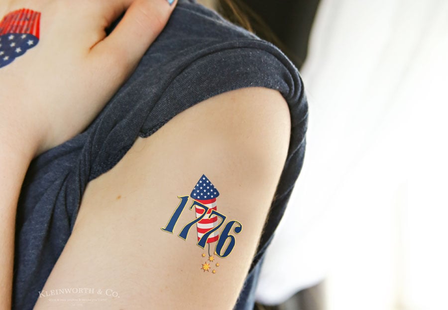 Free Printable Patriotic Temporary Tattoos