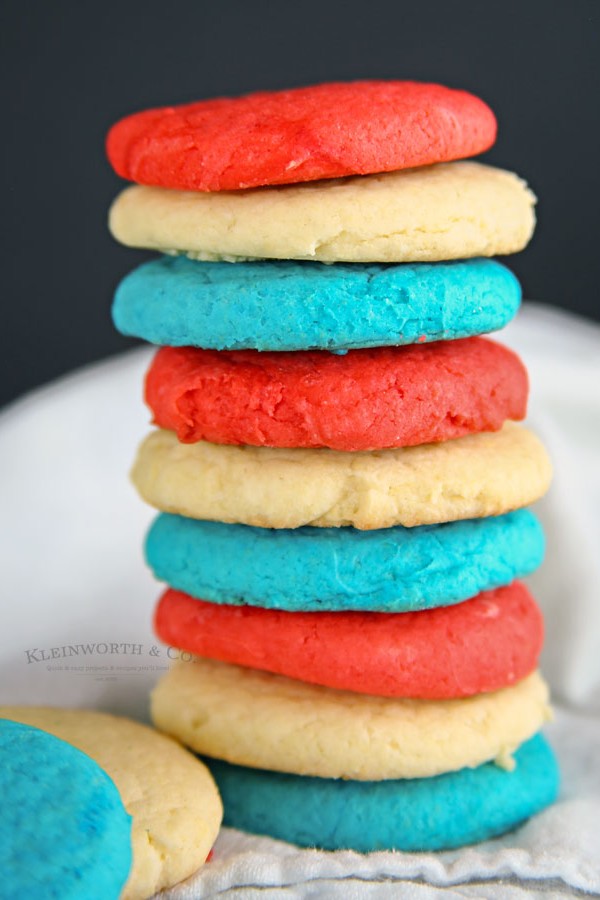 red white and blue cookies