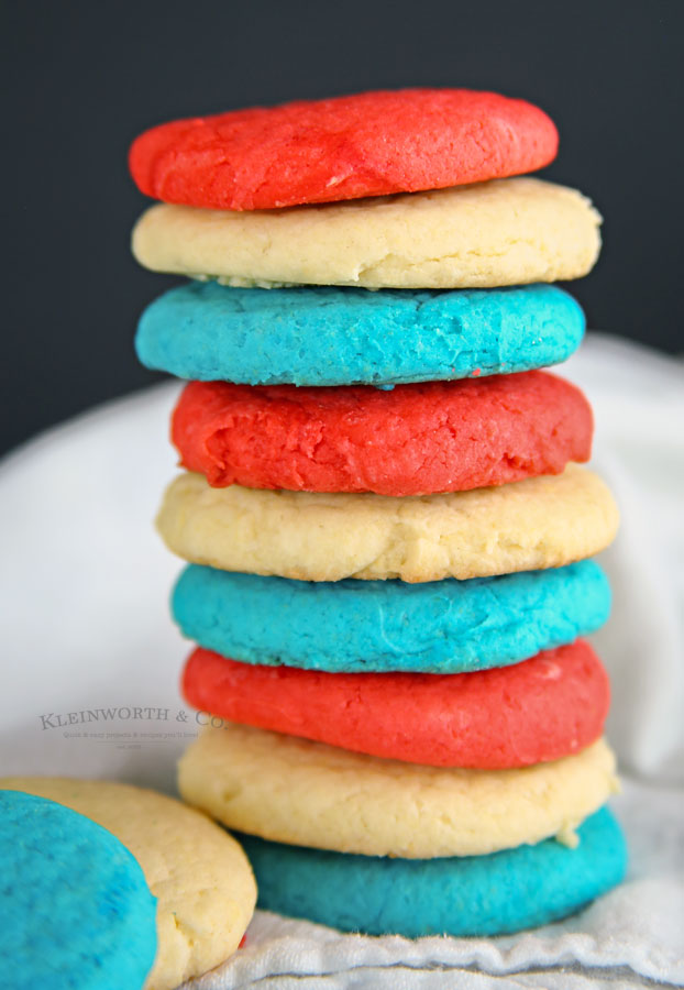 red white and blue cookies