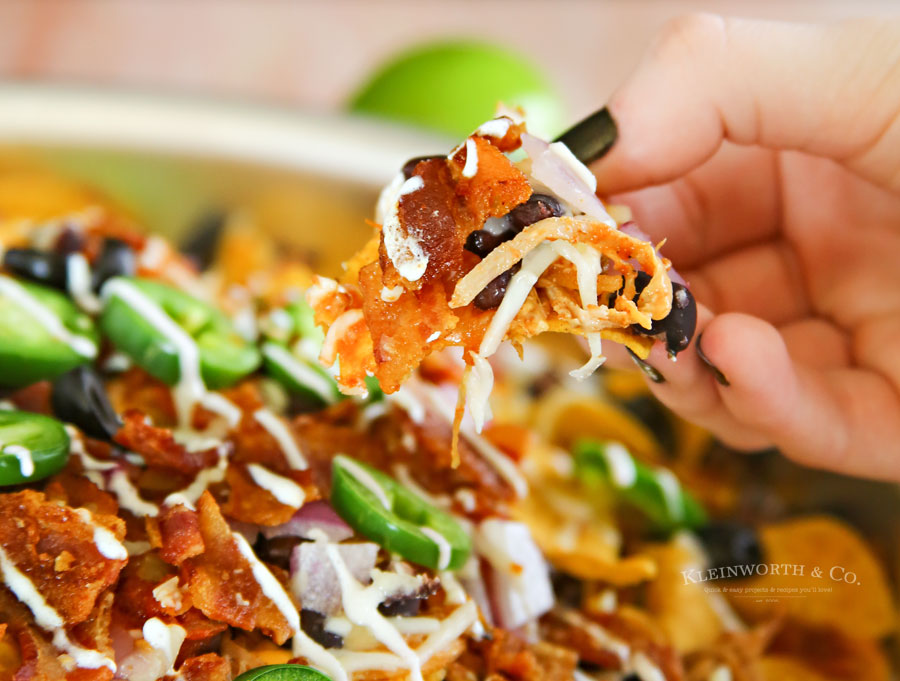 Smoked BBQ Bacon Nachos on the BBQ