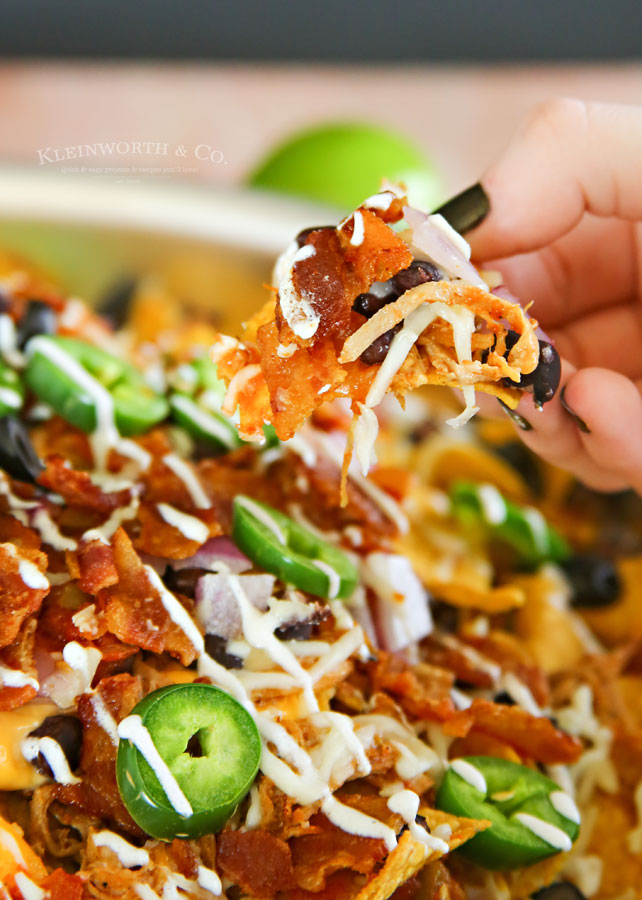 Dinner recipe Smoked BBQ Bacon Nachos