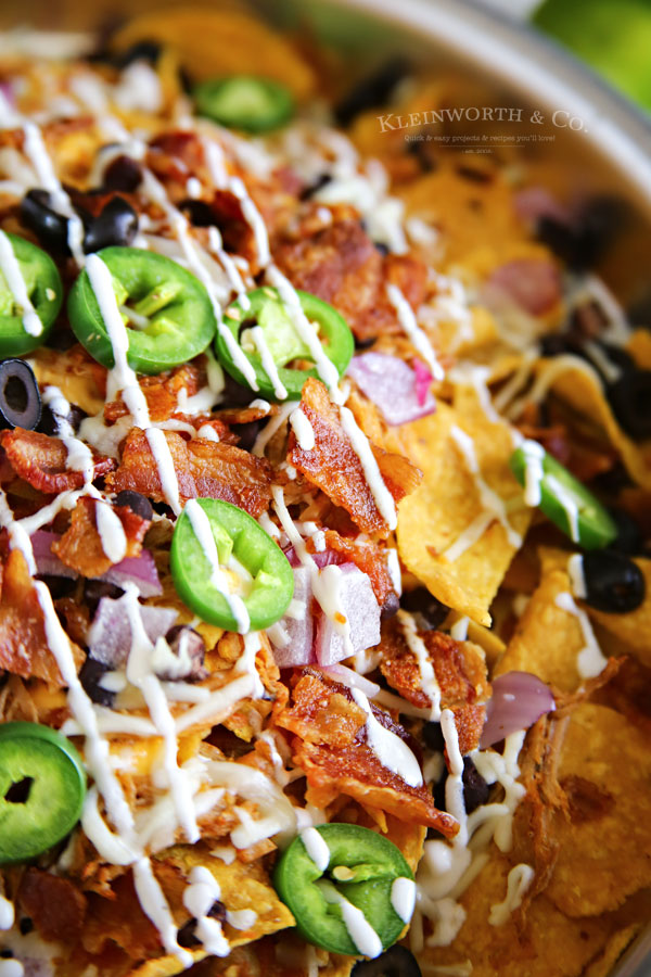 sheet pan - Smoked BBQ Bacon Nachos